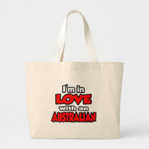 I'm In Love With An Australian Canvas Bags