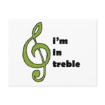 I'm in Treble postcards