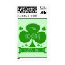 I'm Irish, Kiss Me, shamrock Postage Stamp