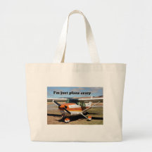 I'm just plane crazy: Cessna aircraft Tote Bag