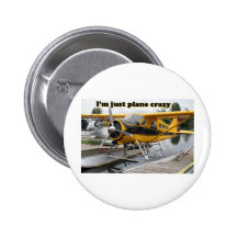I'm just plane crazy: float plane pinback buttons