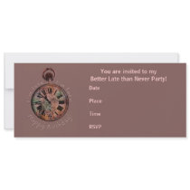 I'm Late, I'm Late Belated Birthday Invitation