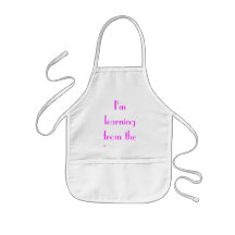 I'm learning from the best--my Mom Apron