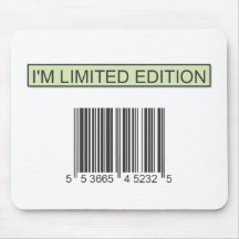 I'm Limited Edition Barcode Mousepad