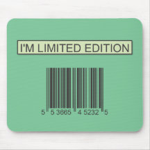 I'm Limited Edition Barcode Mousepad