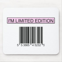 I'm Limited Edition Barcode Mousepad