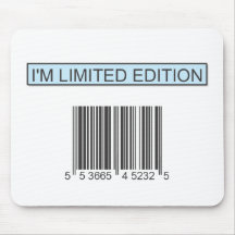 I'm Limited Edition Barcode Mousepad