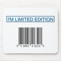 I'm Limited Edition Barcode Mousepad