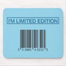 I'm Limited Edition Barcode Mousepad