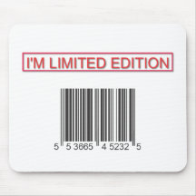 I'm Limited Edition Barcode Mousepad