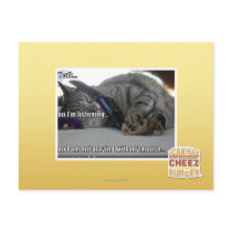 I'm listening post card