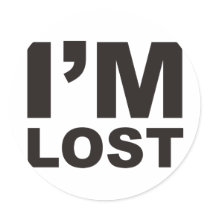 I'm Lost Products & Designs! Round Stickers