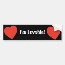 I'm Lovable Bumper Stickers