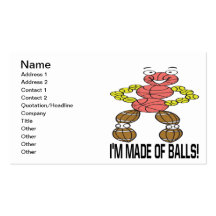Im Made Of Balls Business Card Templates