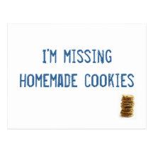 I'm missing homemade cookies! postcards