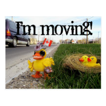 I'm moving! postcard