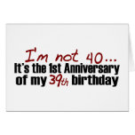 I'M Not 40 Greeting Card