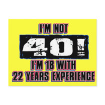 Im not 40! I'm 18