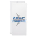 I'm not a terrorist rack cards