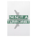 I'm not a terrorist stationery