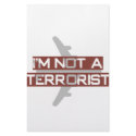 I'm not a terrorist stationery