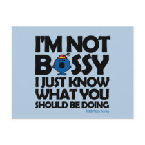 I'm Not Bossy - I Just Know Postcards
