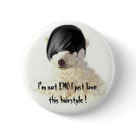 I'm not EMO I just lovethis hairstyle ! buttons