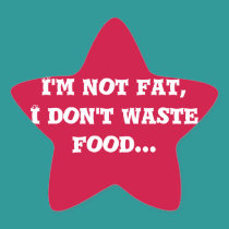 I'm not fat sticker stickers