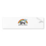 I'M NOT GAY, I JUST LIKE RAINBOWS BUMPER STICKER