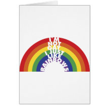 I'm Not Gay, I Just Like Rainbows Cards