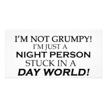 IM NOT GRUMPY PERSONALIZED PHOTO CARD