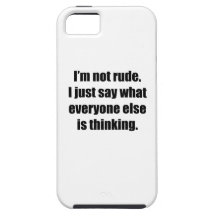 I'm Not Rude iPhone 5 Cases