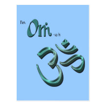 I'm Om-ish Om Symbol Aum Post Card