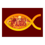 I'm on FIRE for Christ FISH Tract Card /