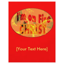 I'm on fire for CHRIST Personalized Flyer