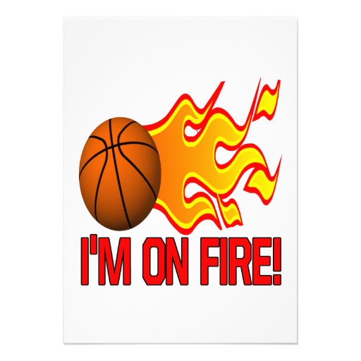 Im On Fire Personalized Invites