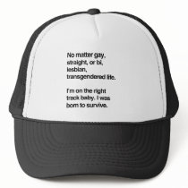 I'm on the right track baby hat
