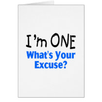 I'm ONE Whats Your Excuse (blue)