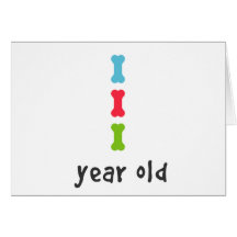 I'm One Year Old Card