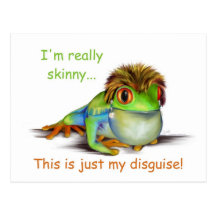 I'm Really Skinny Postcards