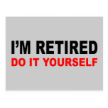 I'M RETIRED POSTCARDS