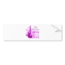 I'm Rockin' Pink for my Wife Bumper Stickers