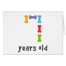 I'm Seven Years Old Greeting Card