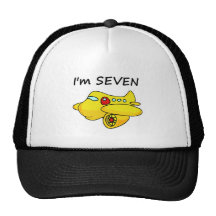 I'm Seven, Yellow Plane Trucker Hat