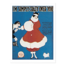 I'm Simply Crazy Over You Songbook Cover Postcard