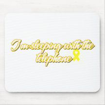 I'm Sleeping with the phone Mouse Mats