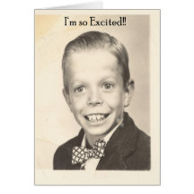 i'm so excited card