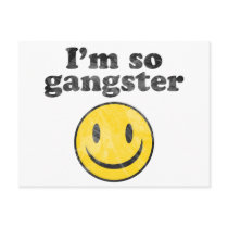 I'm So Gangster Smiley Post Cards