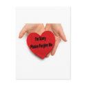I'm Sorry Please Forgive Me Valentine Hands postcards