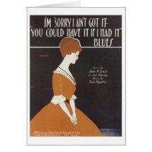 I'm Sorry Vintage Songbook Cover Greeting Card